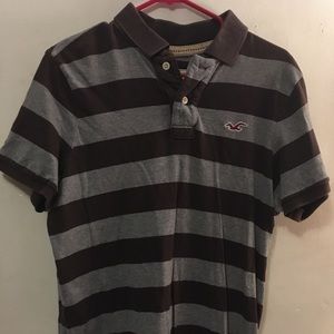 Hollister striped polo shirt size Large